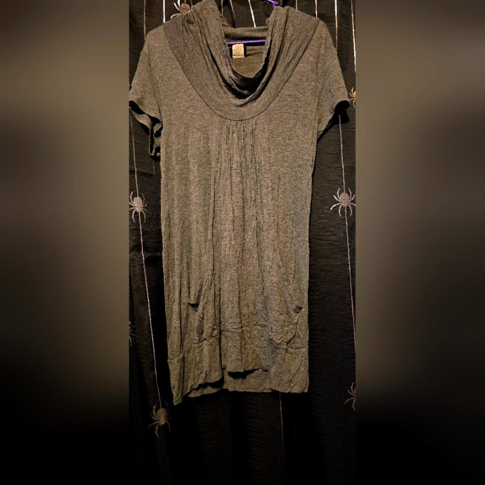 Rue21 Charcoal Cowl Neck Tunic